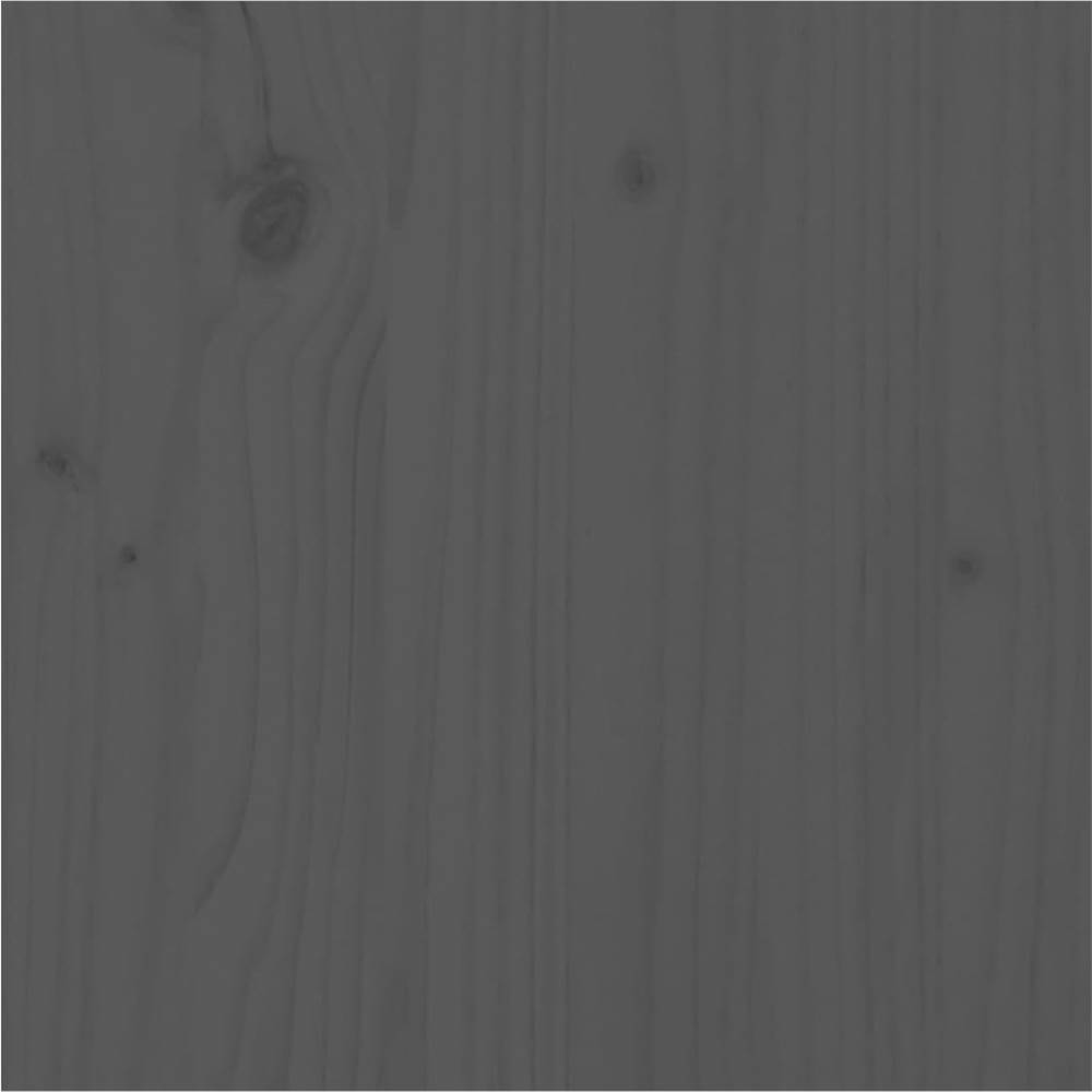 Bed Frame Grey Solid Wood Pine 100x200 Cm 12 Bed Frame Grey Solid Wood Pine 100x200 cm