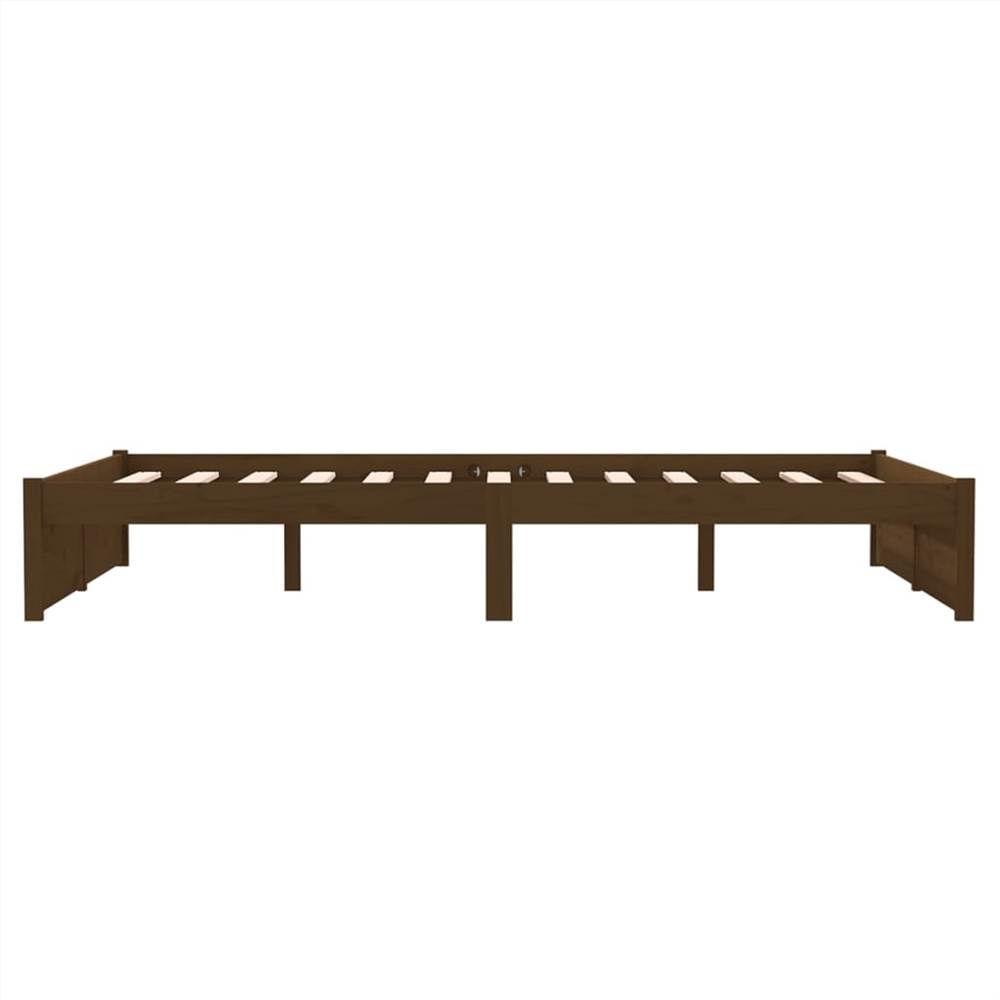 Bed Frame Honey Brown Solid Wood 120x200 cm