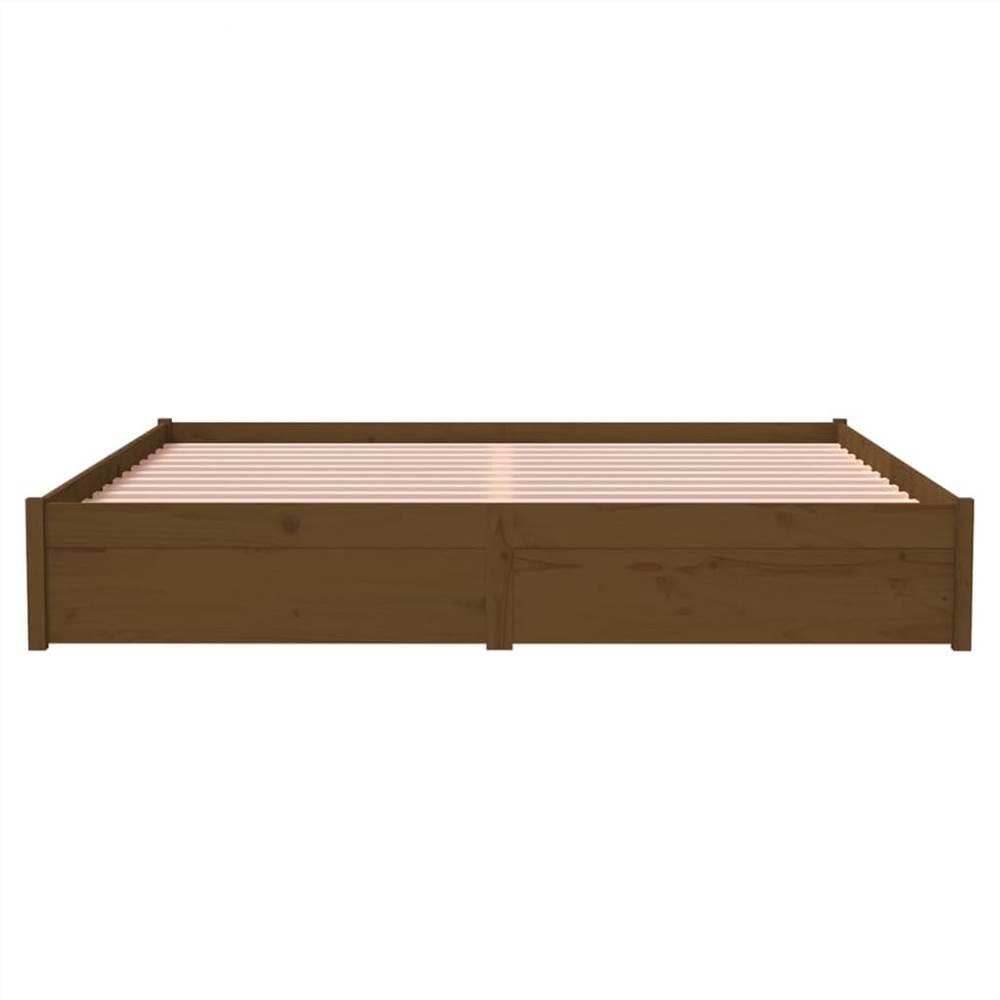 Bed Frame Honey Brown Solid Wood 180x200 Cm 6FT Super King 10 Bed Frame Honey Brown Solid Wood 180x200 cm 6FT Super King