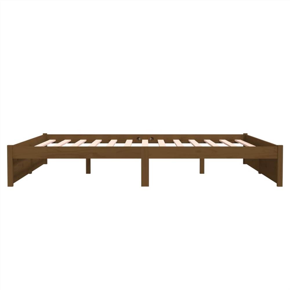 Bed Frame Honey Brown Solid Wood 180x200 Cm 6FT Super King 11 Bed Frame Honey Brown Solid Wood 180x200 cm 6FT Super King