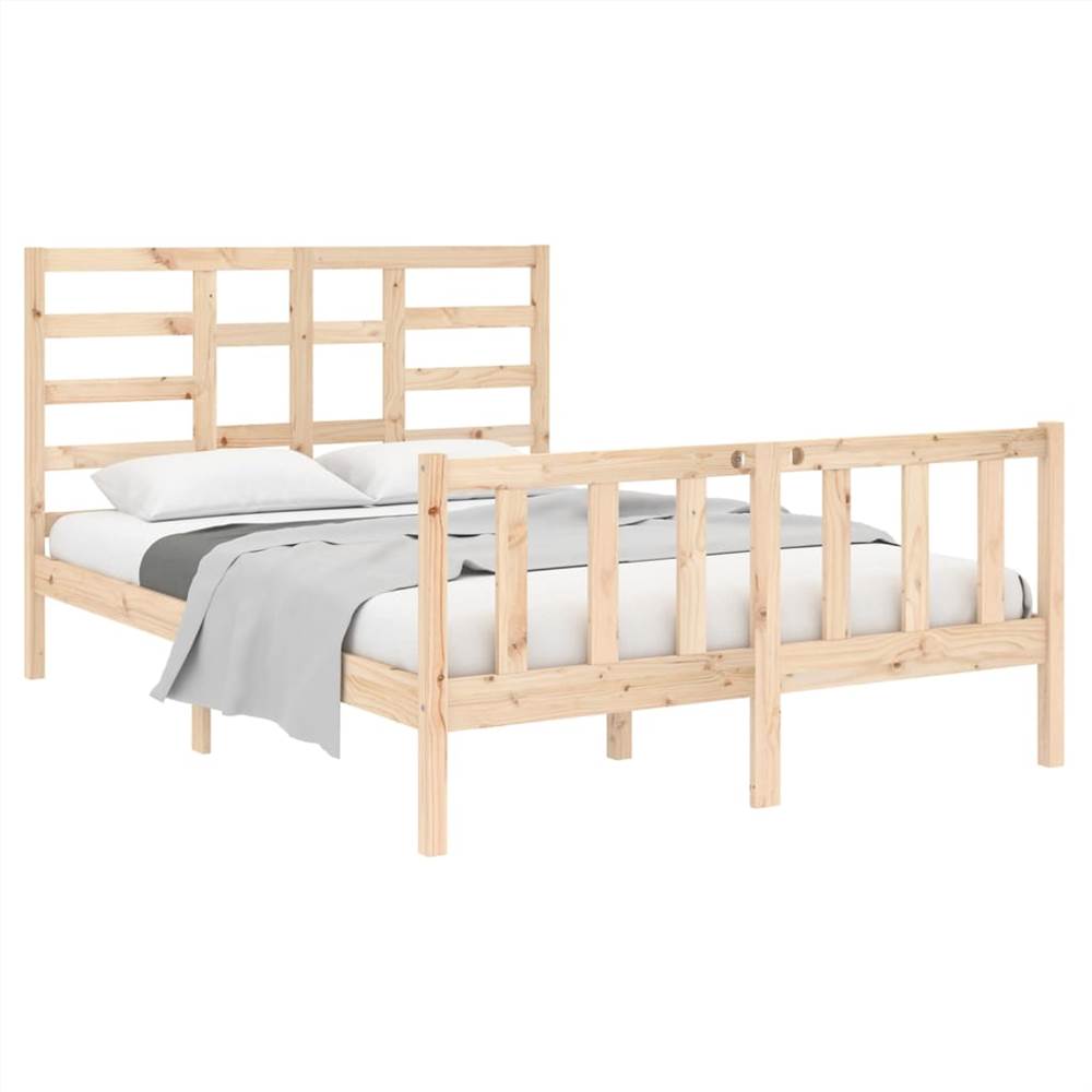Bed Frame Solid Wood 120x190 cm 4FT Small Double