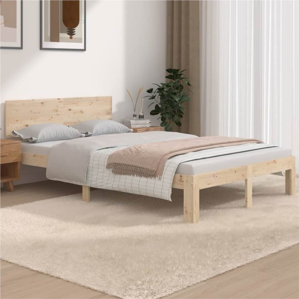 Bed Frame Solid Wood 120x200 cm 4FT Small Double