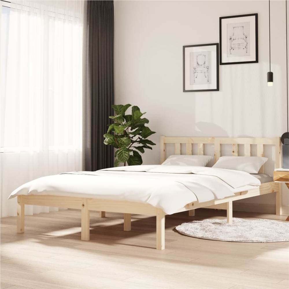

Bed Frame Solid Wood 120x200 cm
