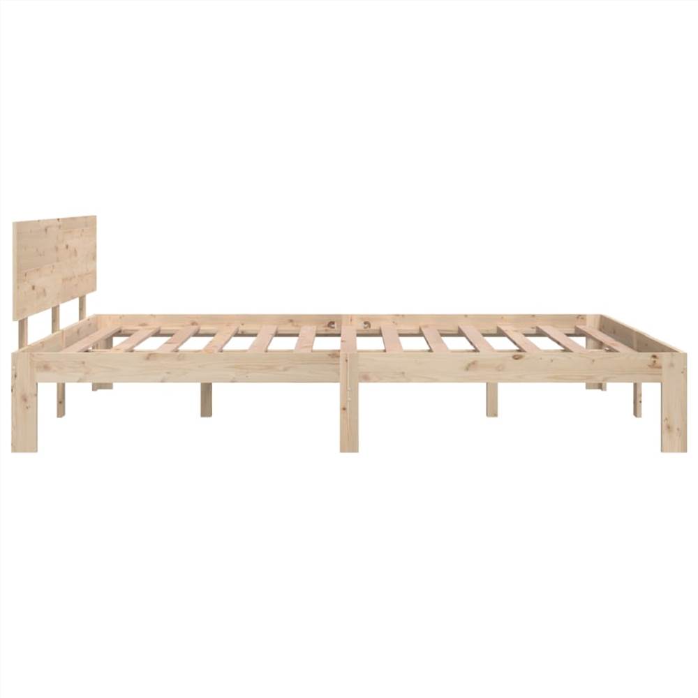 Bed Frame Solid Wood 160x200 cm 5FT King Size