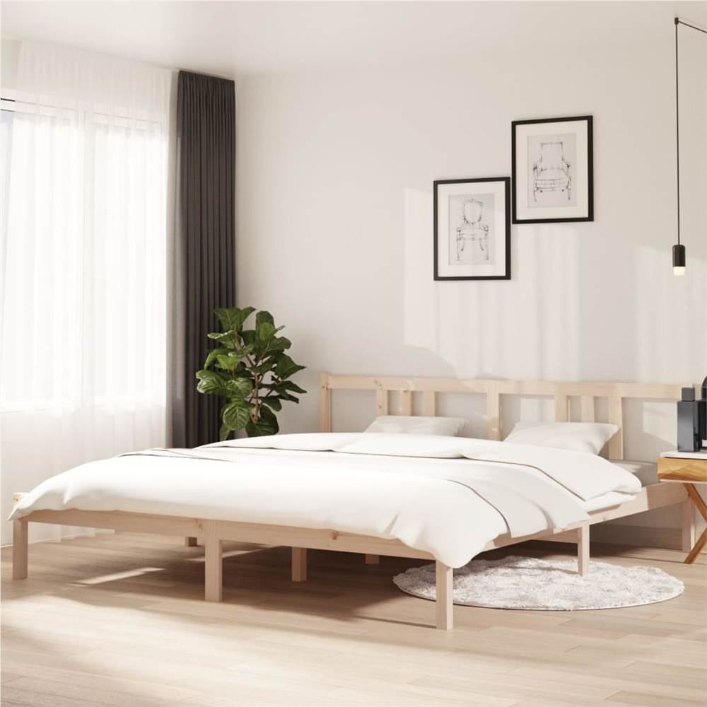 

Bed Frame Solid Wood 180x200 cm Super King
