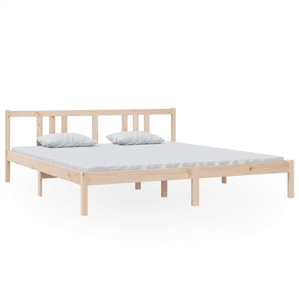 Bed Frame Solid Wood 180x200 cm Super King