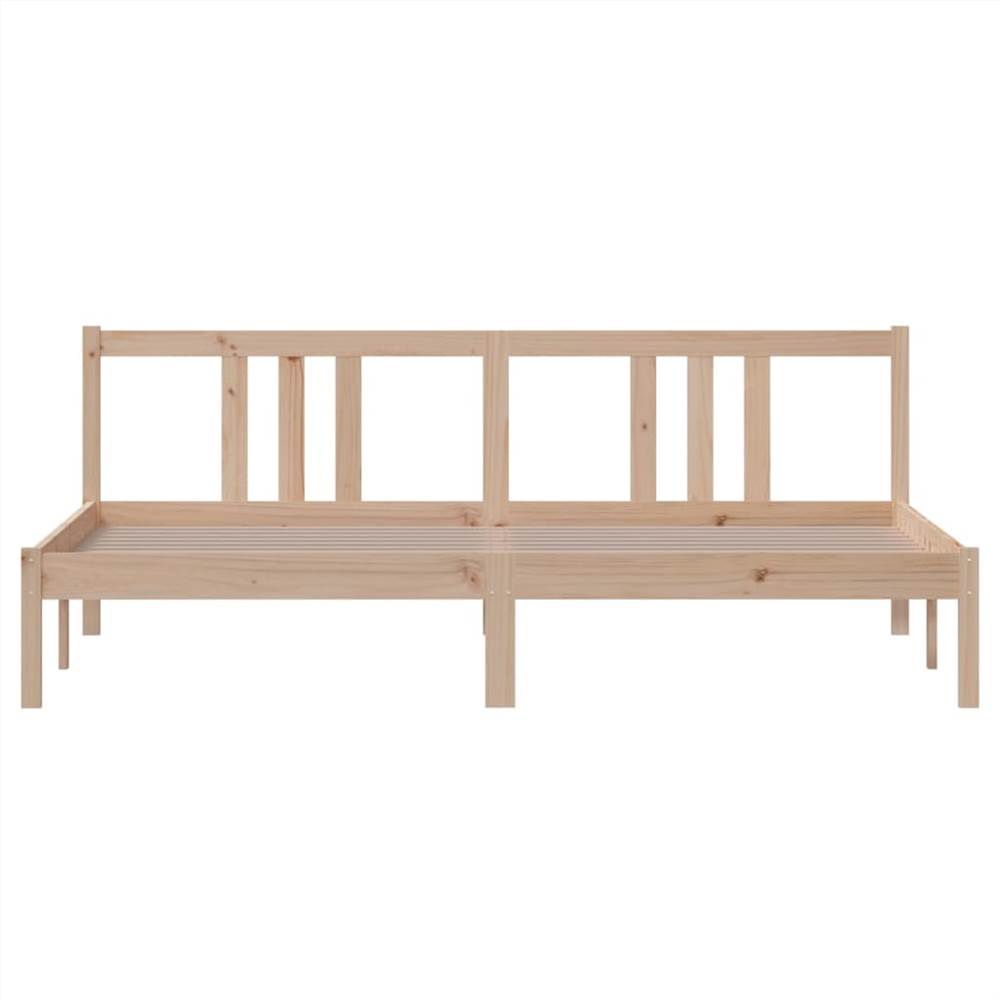 Bed Frame Solid Wood 180x200 cm Super King
