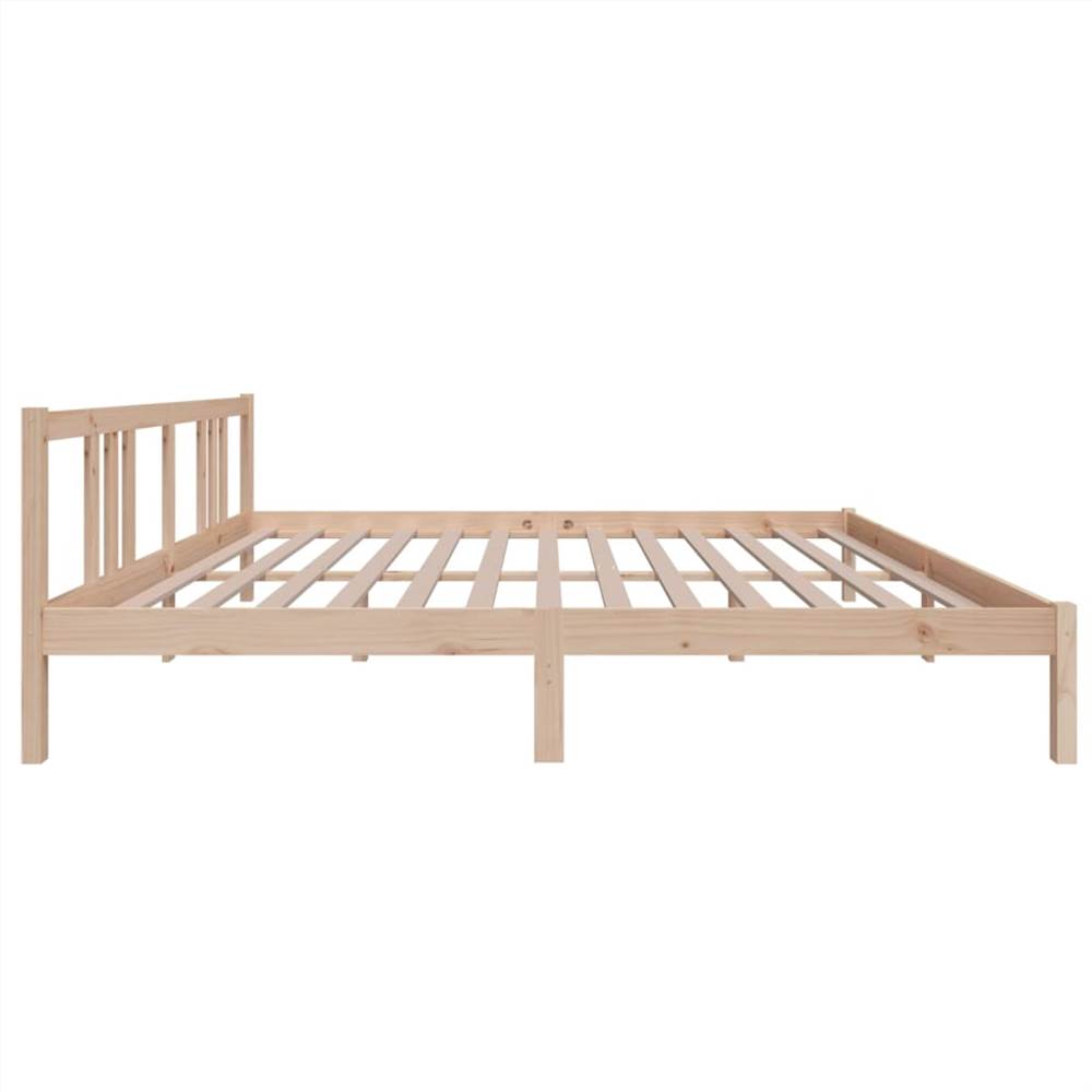 Bed Frame Solid Wood 180x200 cm Super King