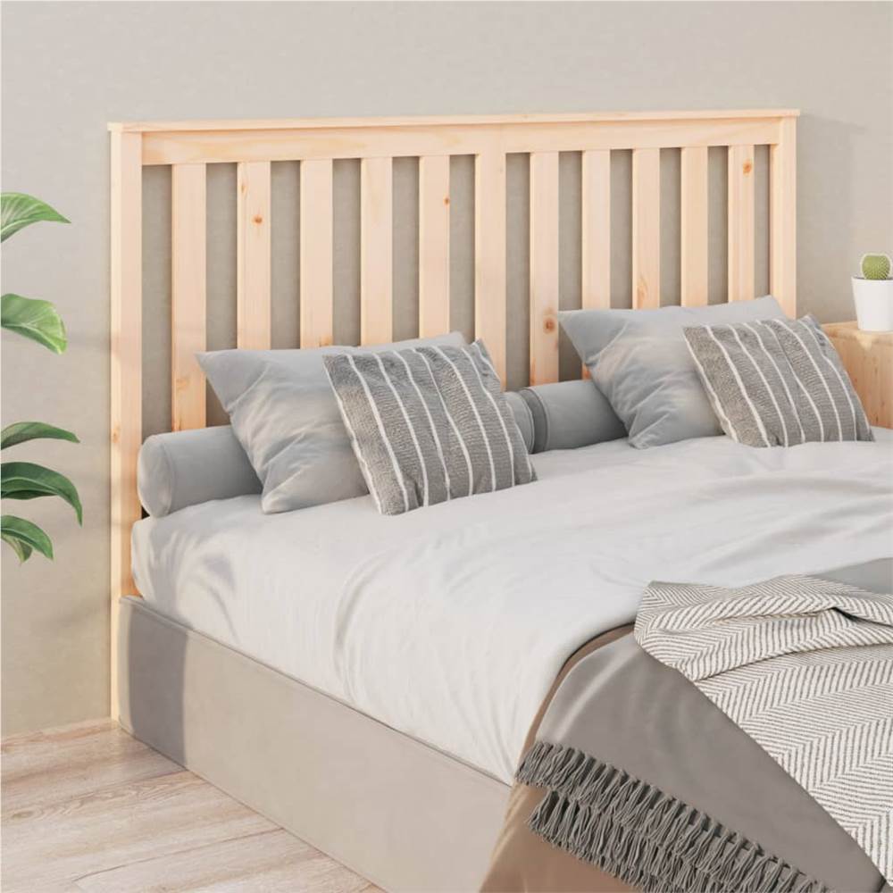 Bed Headboard 166x6x101 cm Solid Wood Pine