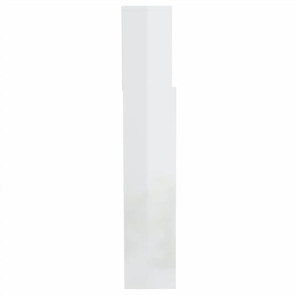 Headboard Cabinet High Gloss White 200x19x103.5 Cm 9 Headboard Cabinet High Gloss White 200x19x103.5 cm