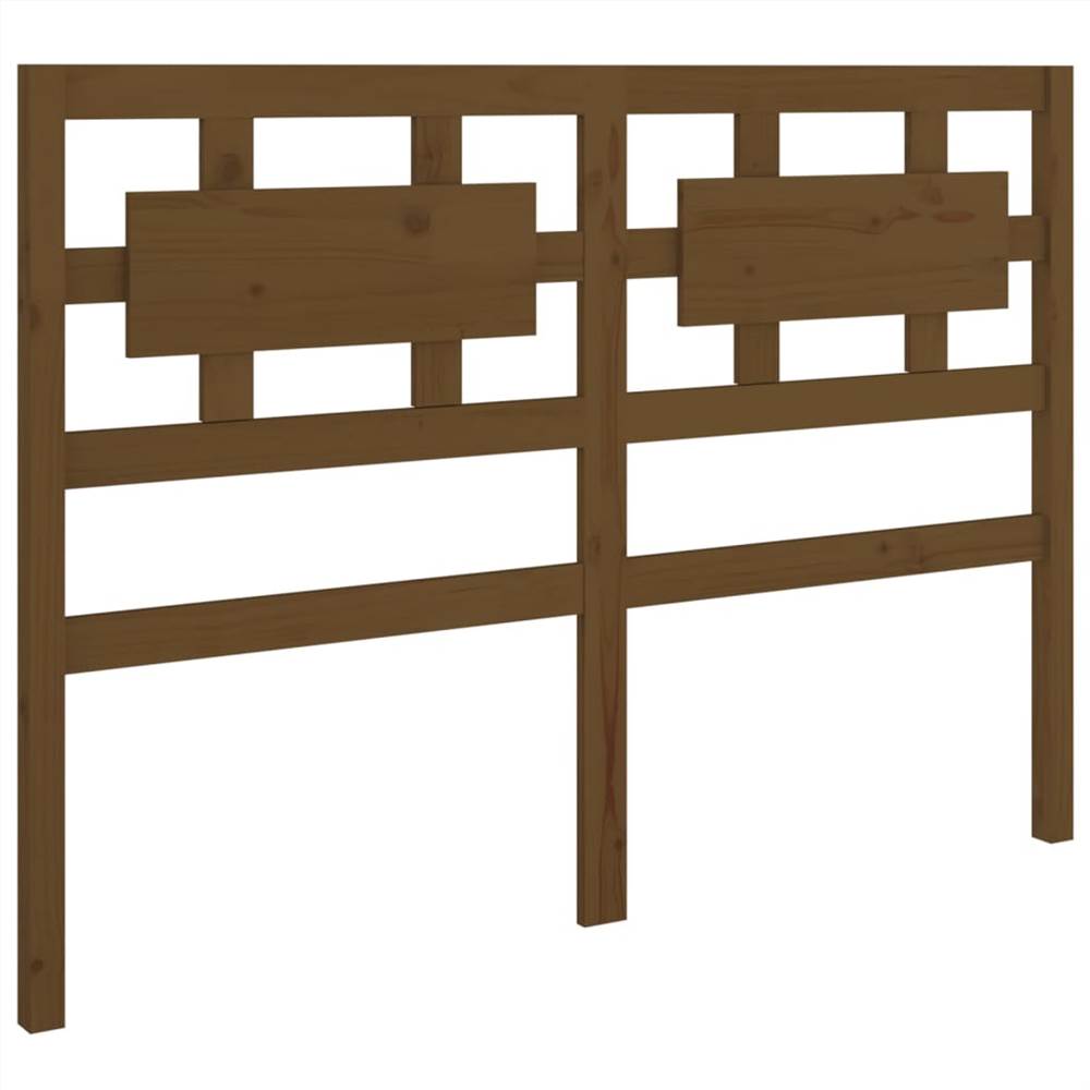 Bed Frame Honey Brown Solid Wood 135x190 Cm 4FT6 Double 11 Bed Frame Honey Brown Solid Wood 135x190 cm 4FT6 Double