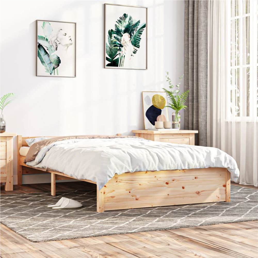 

Bed Frame Solid Wood 120x200 cm