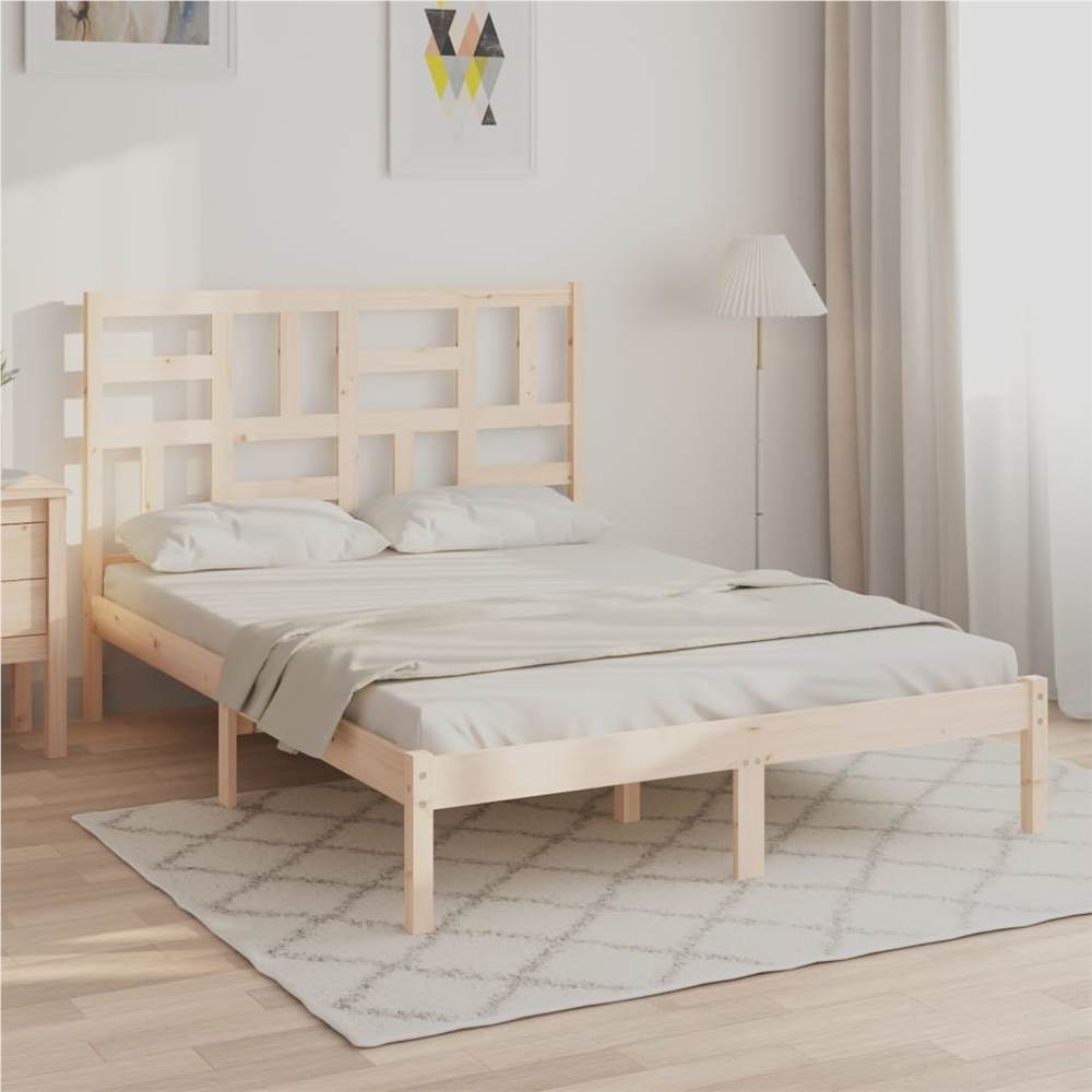 

Bed Frame Solid Wood 135x190 cm 4FT6 Double