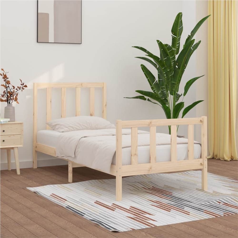 

Bed Frame Solid Wood 90x200 cm