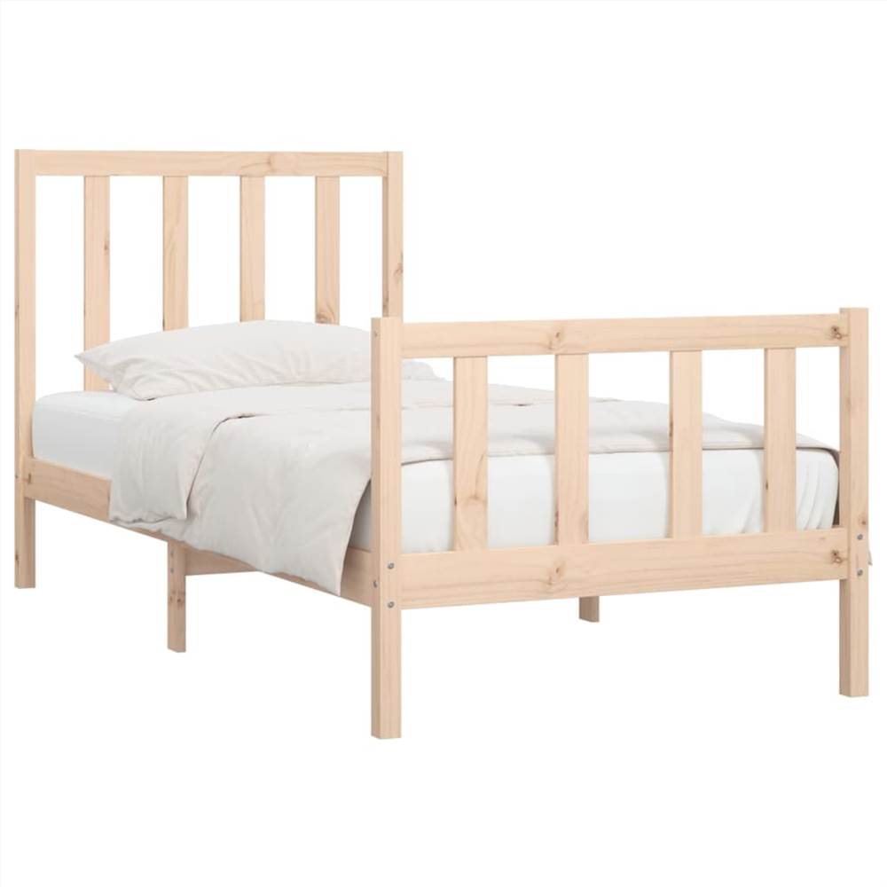 Bed Frame Solid Wood 90x200 cm