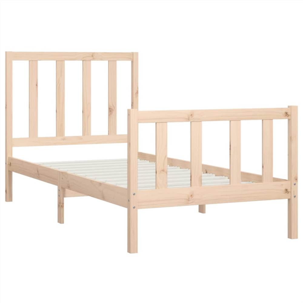 Bed Frame Solid Wood 90x200 cm