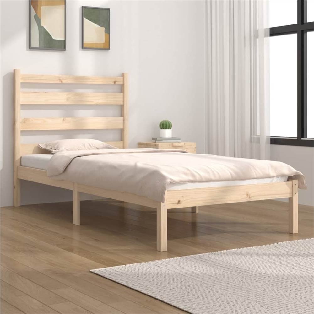 

Bed Frame Solid Wood Pine 100x200 cm