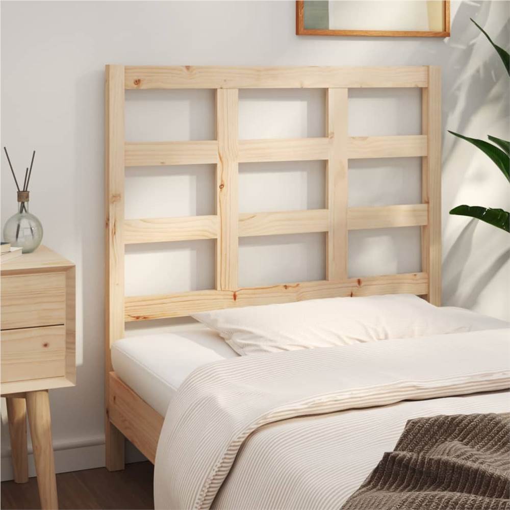 Bed Headboard 105.5x4x100 cm Solid Wood Pine