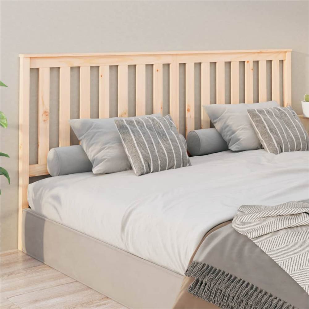 

Bed Headboard 206x6x101 cm Solid Wood Pine