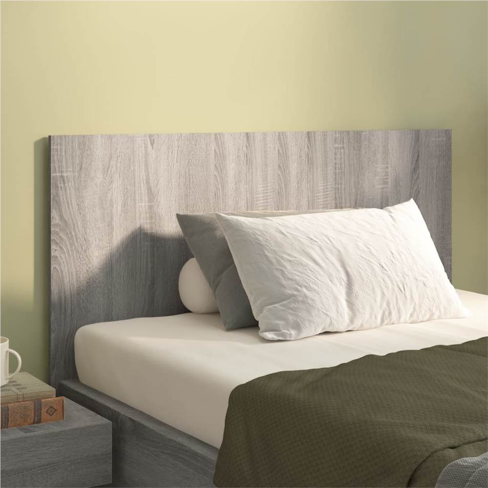 

Bed Headboard Grey Sonoma 120x1.5x80 cm Engineered Wood