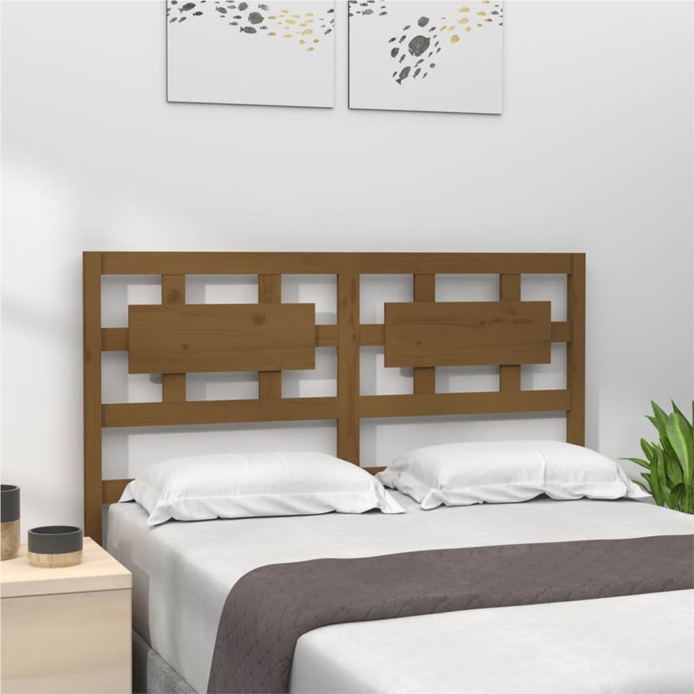 

Bed Headboard Honey Brown 140.5x4x100 cm Solid Wood Pine