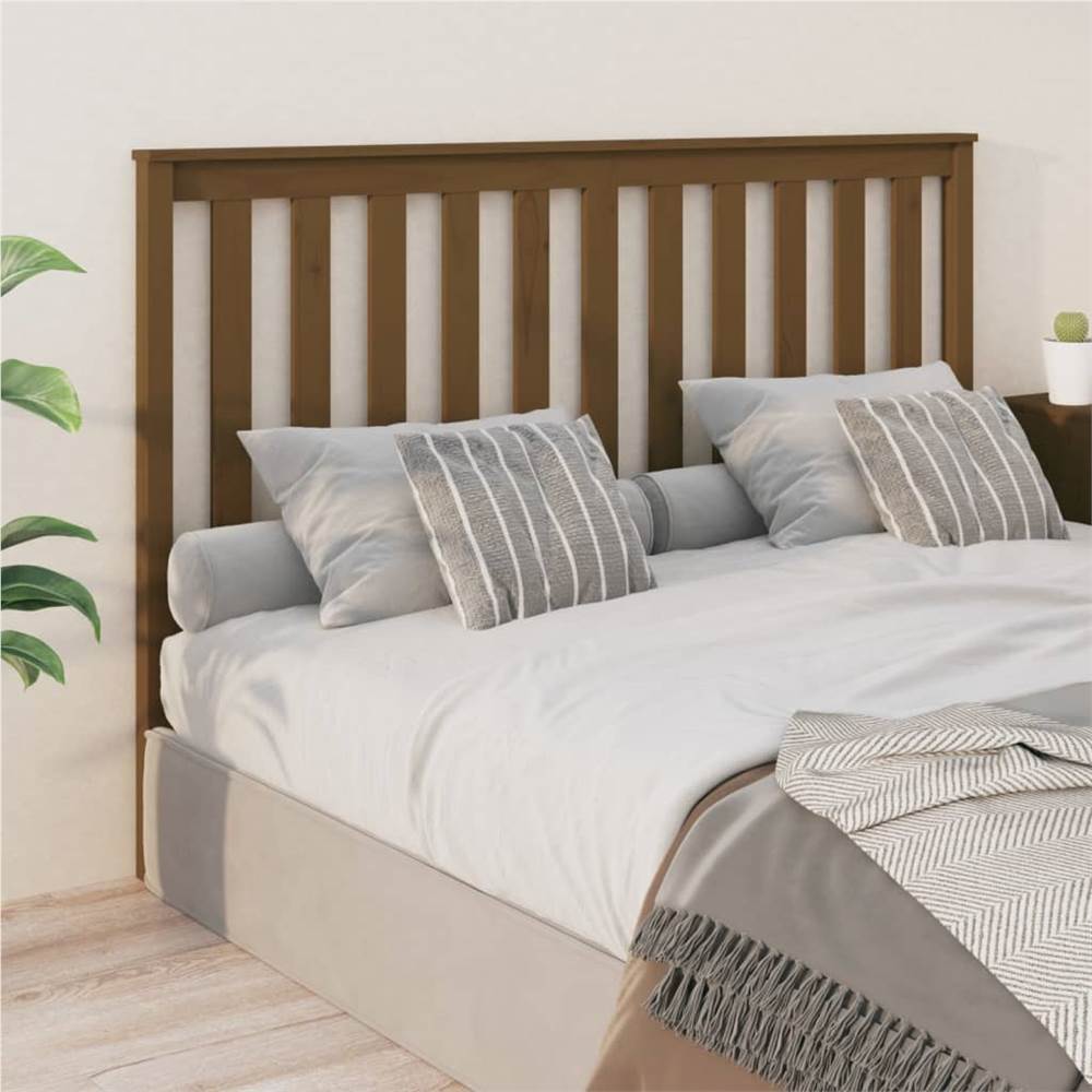 

Bed Headboard Honey Brown 166x6x101 cm Solid Wood Pine