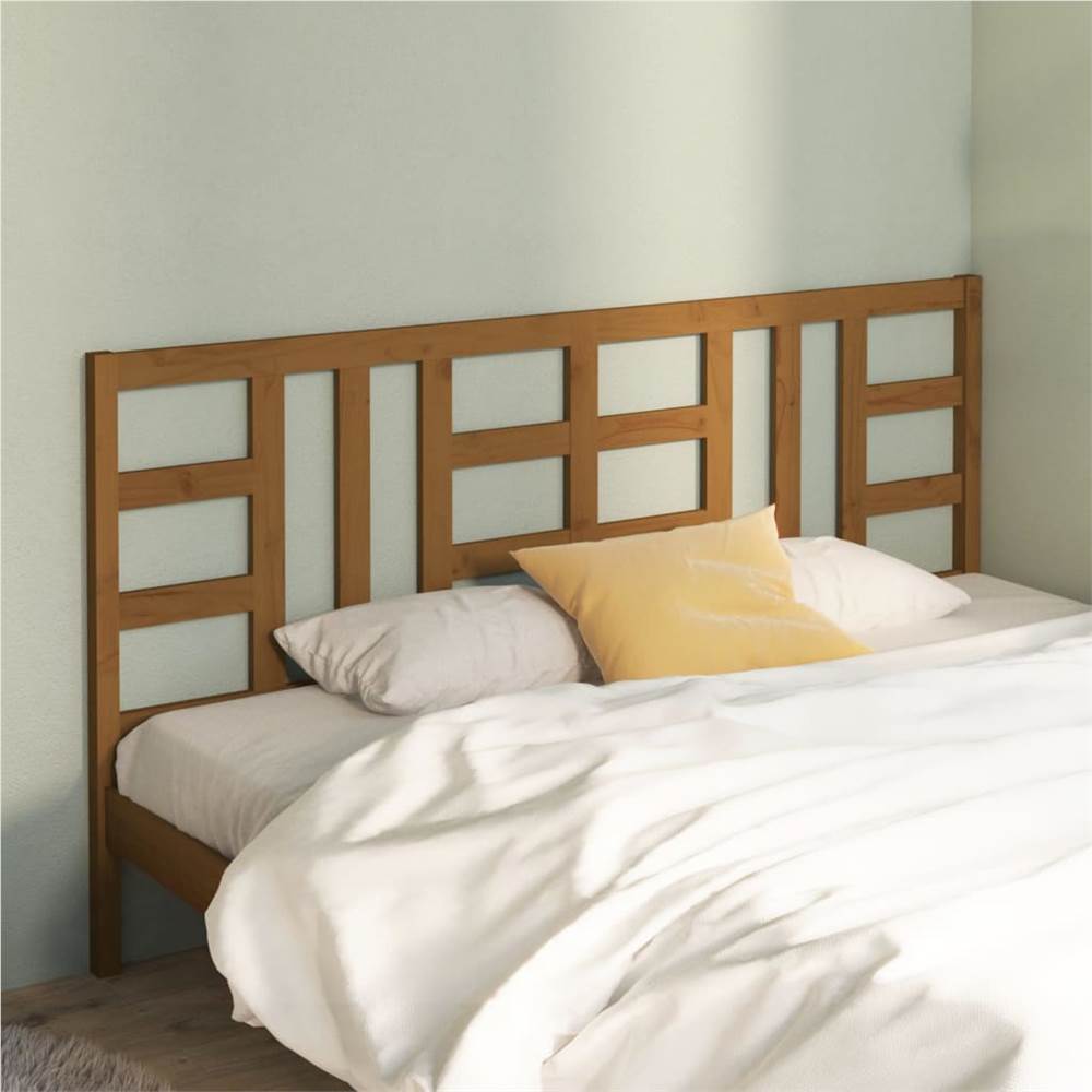 

Bed Headboard Honey Brown 186x4x100 cm Solid Wood Pine