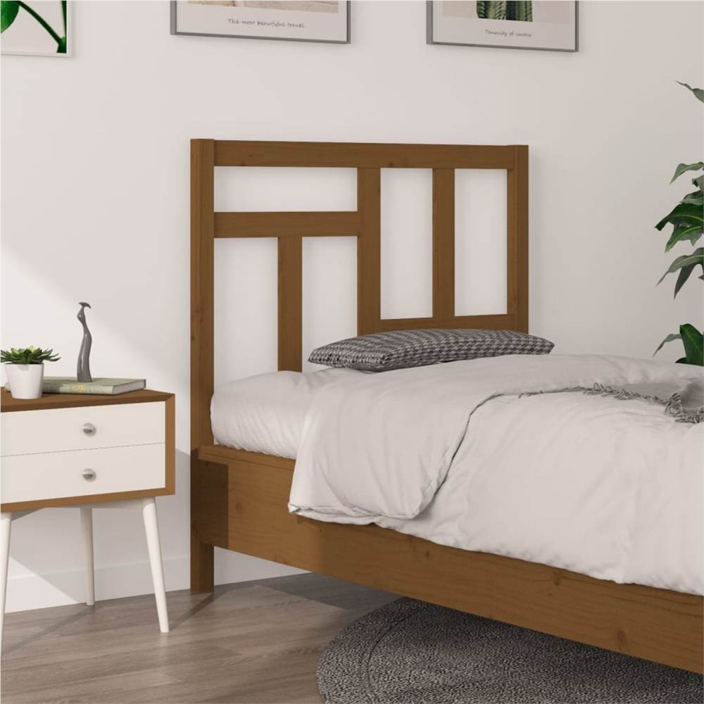 

Bed Headboard Honey Brown 95.5x4x100 cm Solid Wood Pine