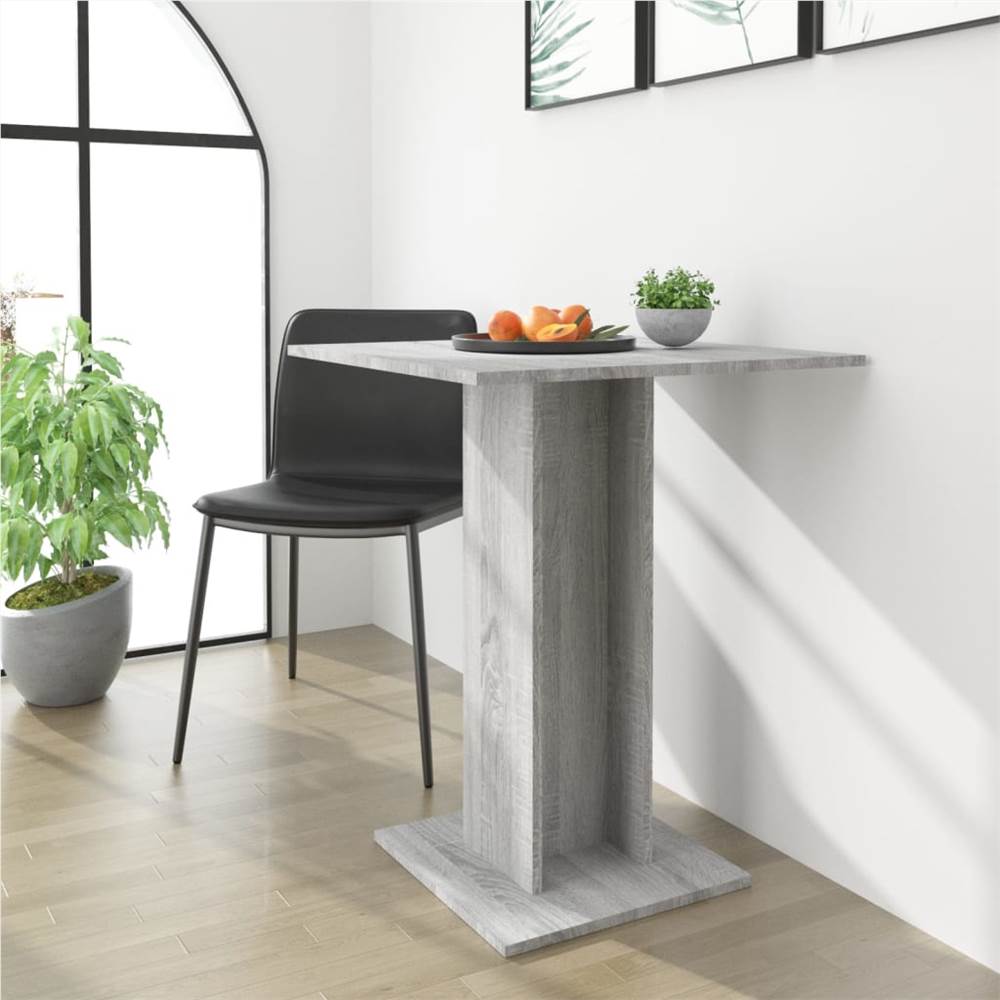 

Bistro Table Grey Sonoma 60x60x75 cm Engineered Wood