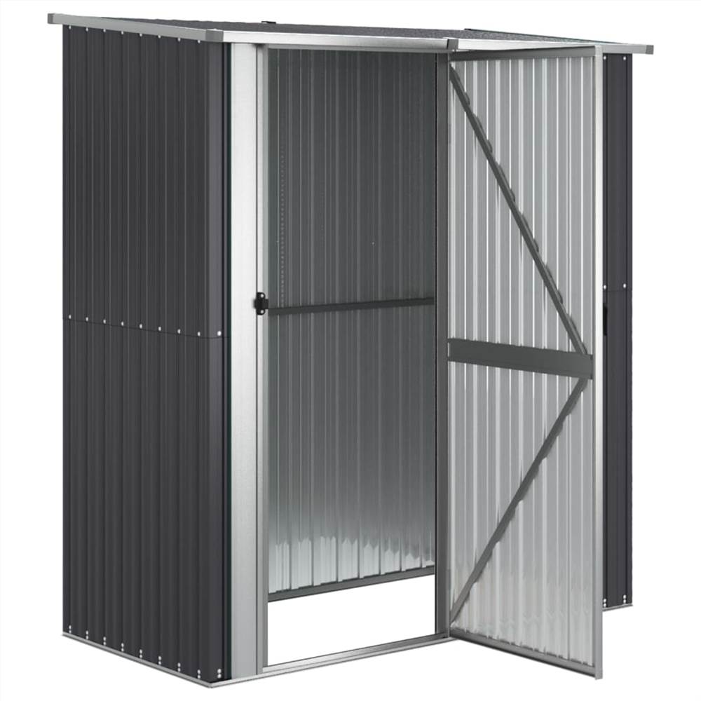 Garden Bike Shed Anthracite 180.5x97x209.5 cm Galvanised Steel