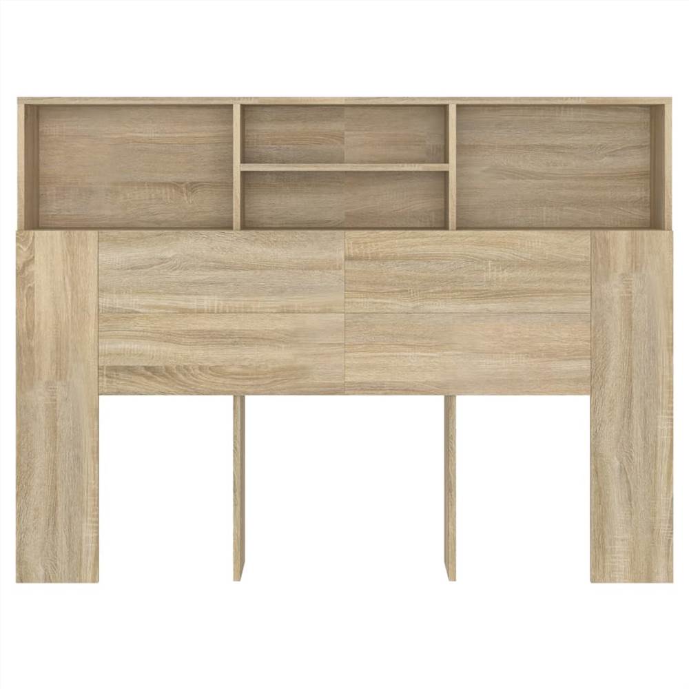 Headboard Cabinet Sonoma Oak 140x19x103.5 cm
