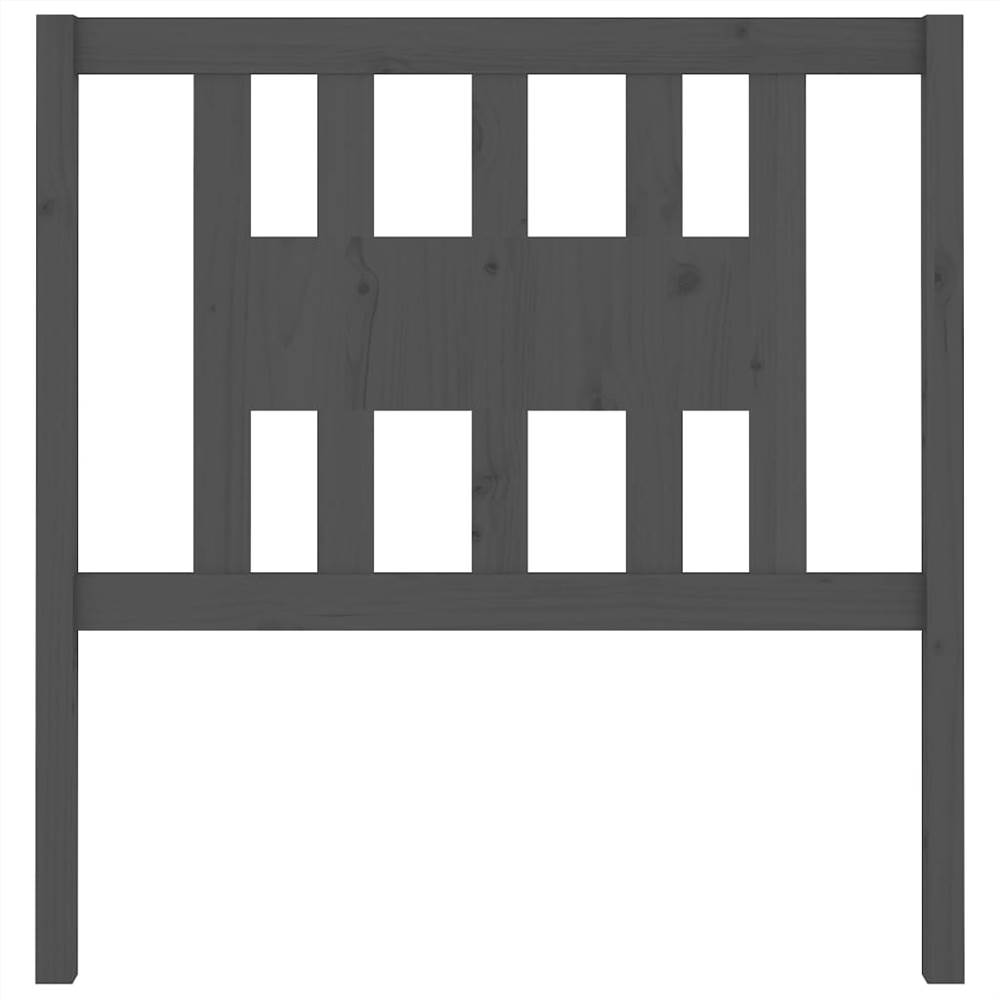 Headboard Grey 106x4x100 Cm Solid Wood Pine 8 Headboard Grey 106x4x100 cm Solid Wood Pine