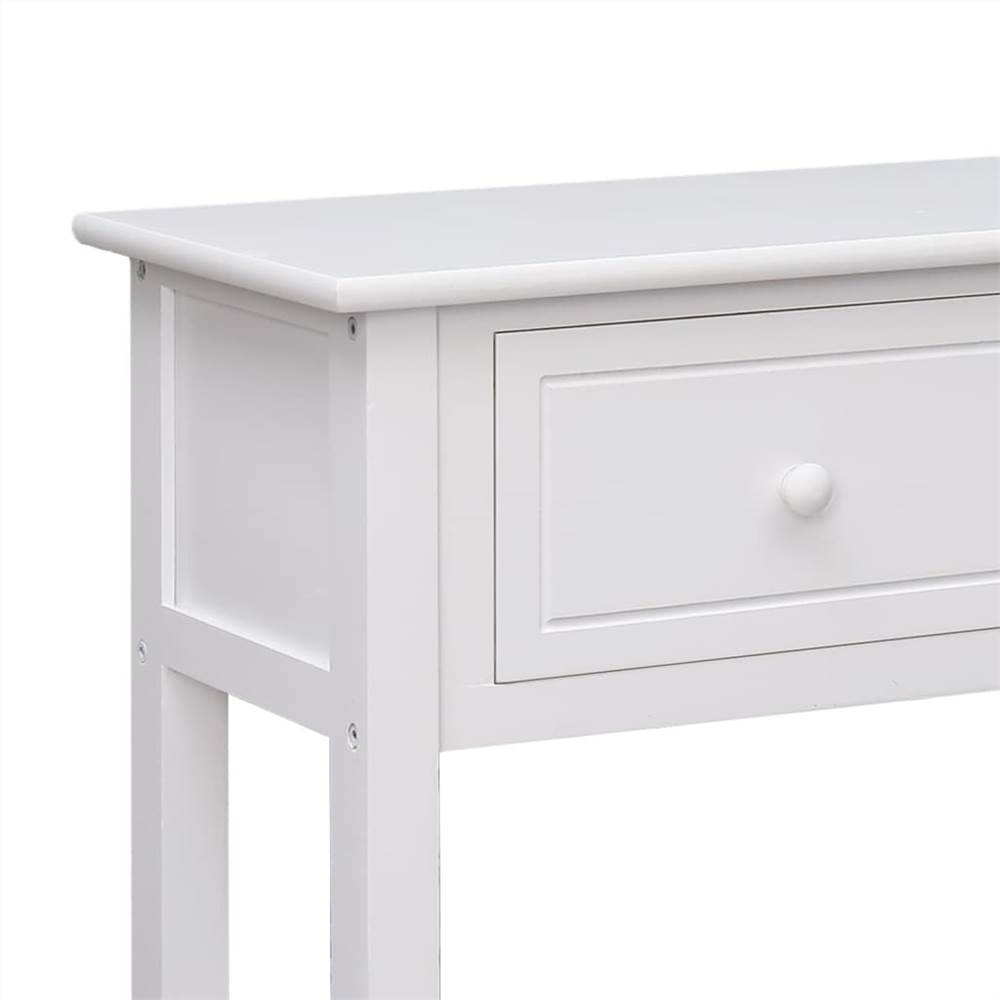 Sideboard White 108x30x76 Cm Solid Wood Paulownia 11 Sideboard White 108x30x76 cm Solid Wood Paulownia