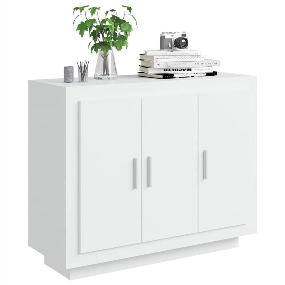 Sideboard White 92x35x75 Cm Engineered Wood 9 Sideboard White 92x35x75 cm Engineered Wood