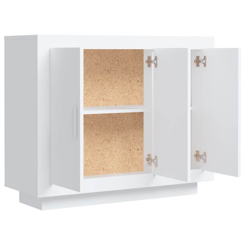 Sideboard White 92x35x75 Cm Engineered Wood 12 Sideboard White 92x35x75 cm Engineered Wood