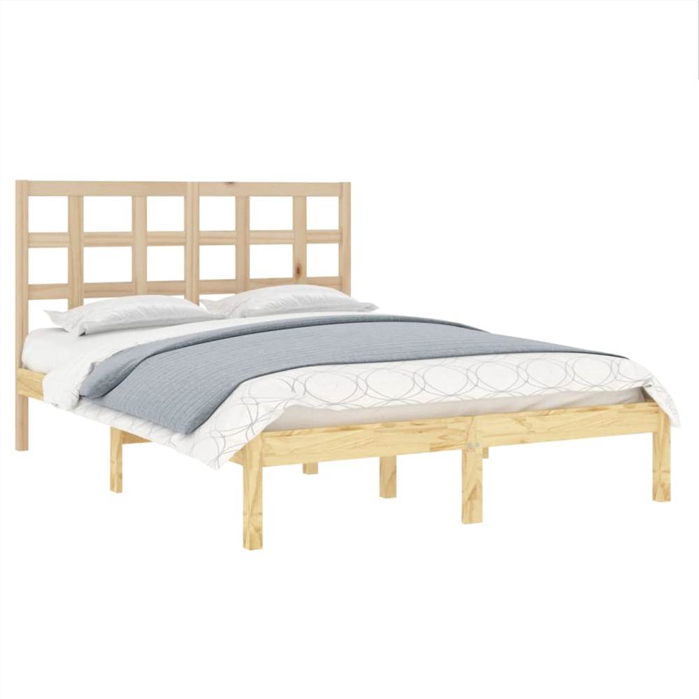 Bed Frame Solid Wood 120x190 cm 4FT Small Double
