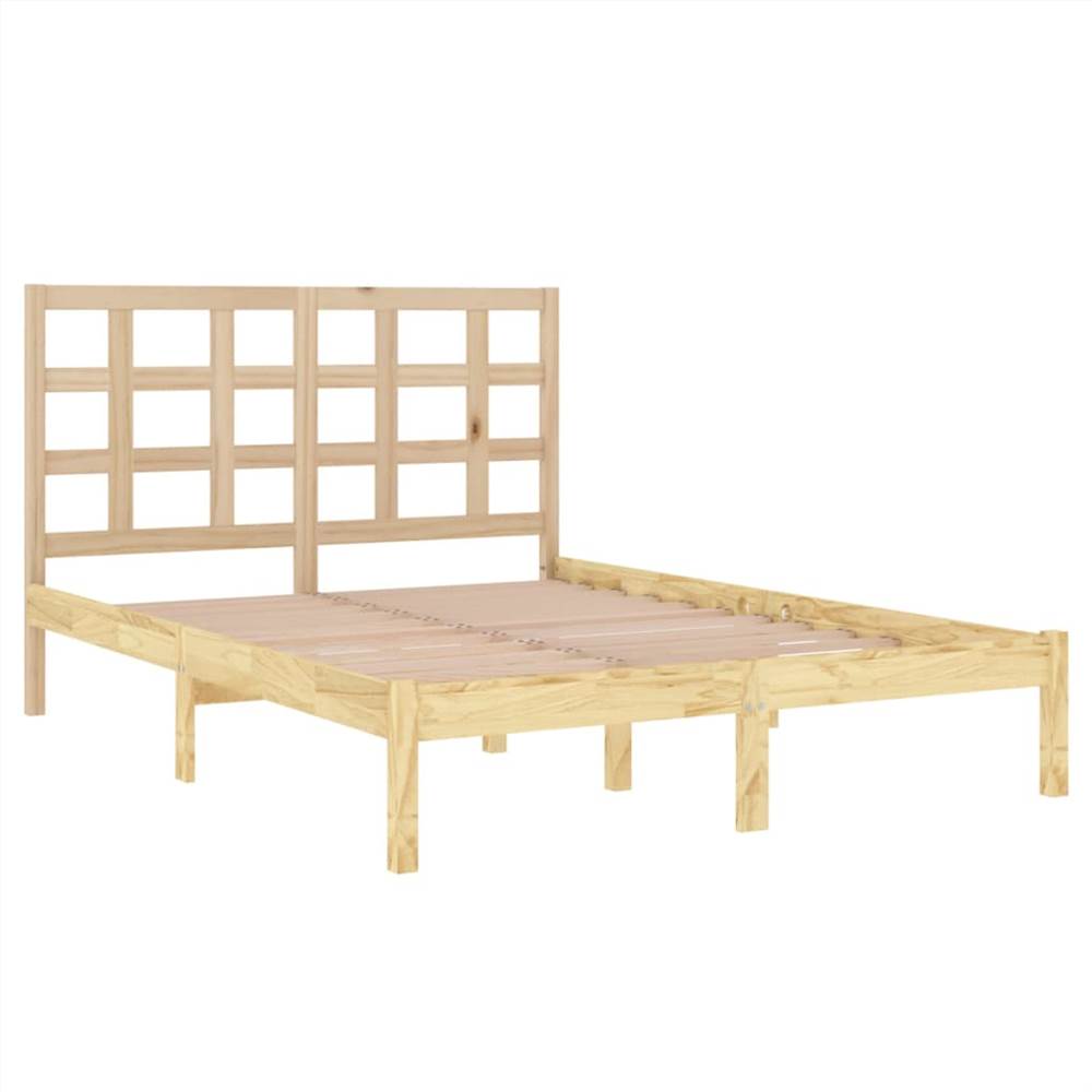 Bed Frame Solid Wood 120x190 cm 4FT Small Double