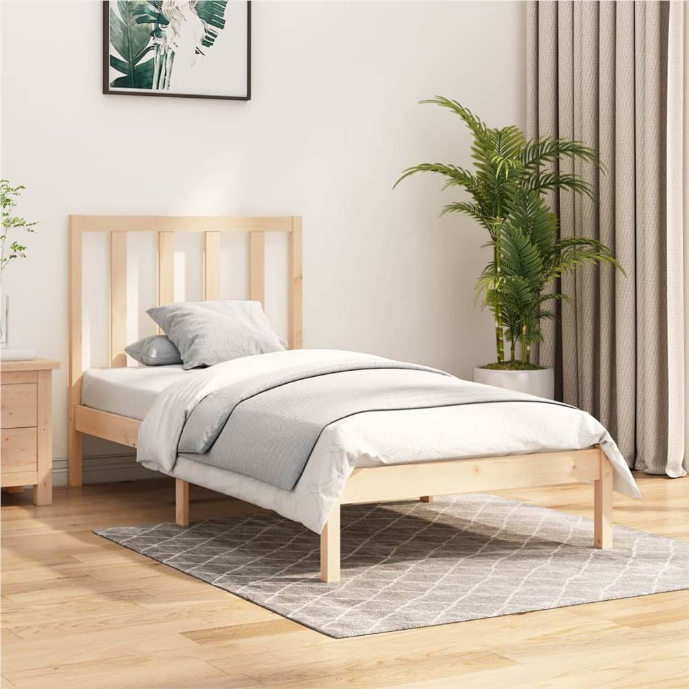 

Bed Frame Solid Wood Pine 100x200 cm