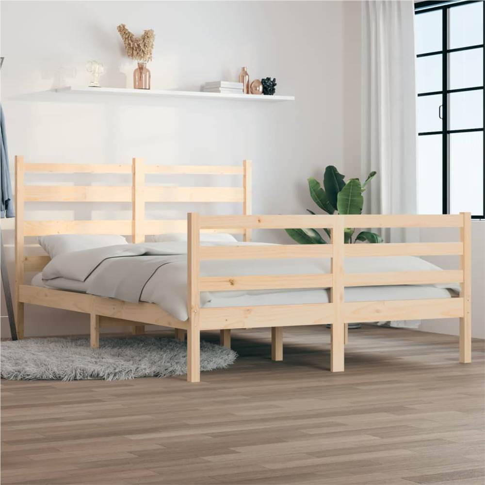 

Bed Frame Solid Wood Pine 120x200 cm