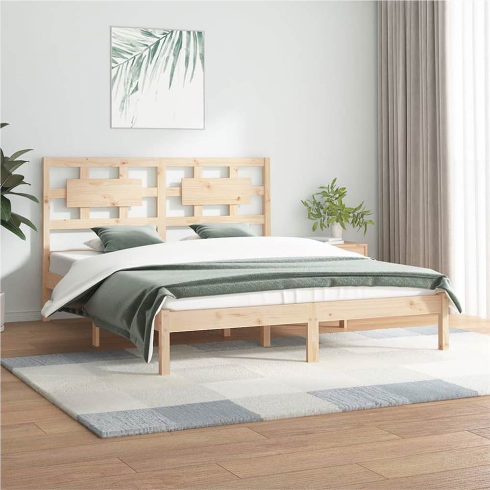 

Bed Frame Solid Wood Pine 140x200 cm