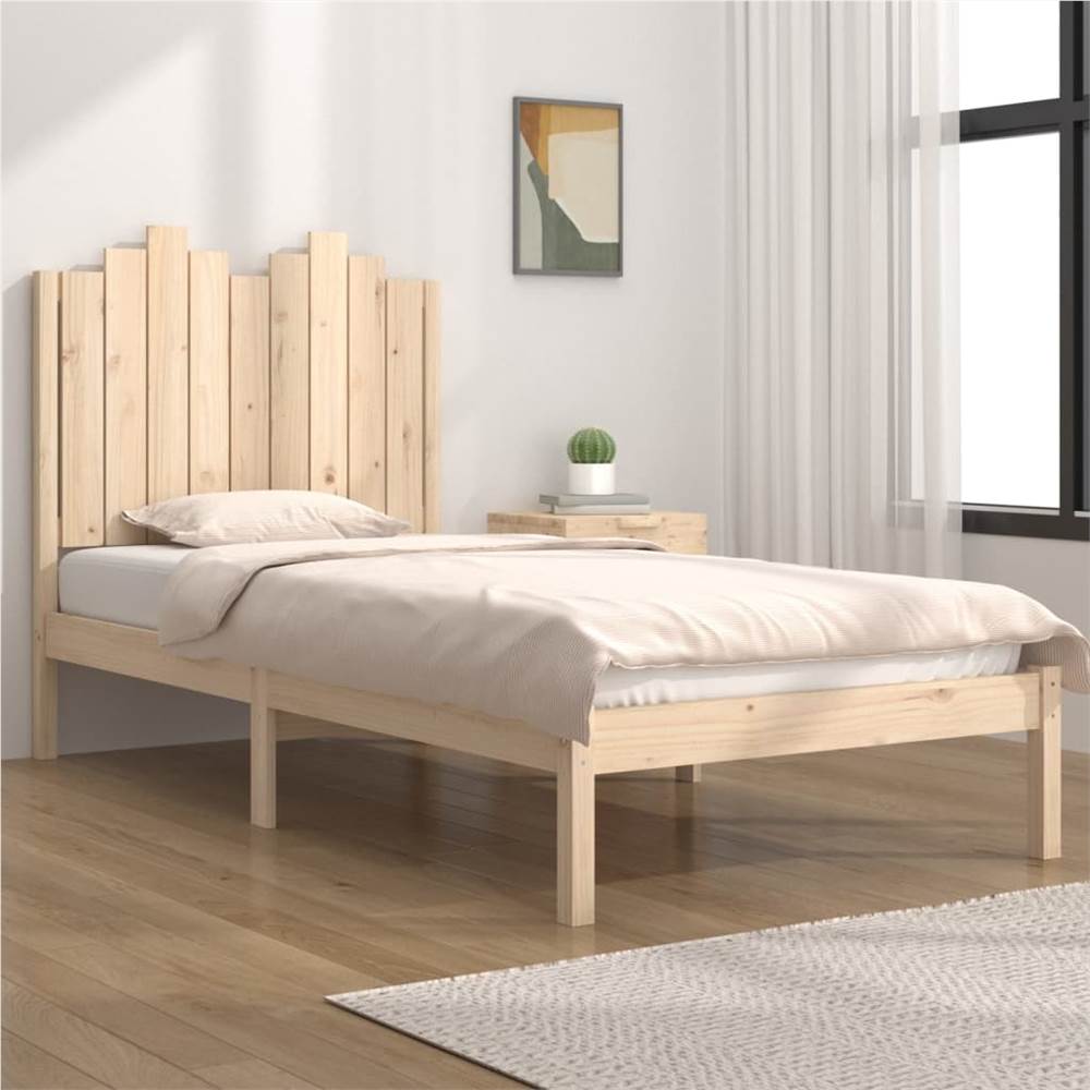 Bed Frame Solid Wood Pine 90x200 cm