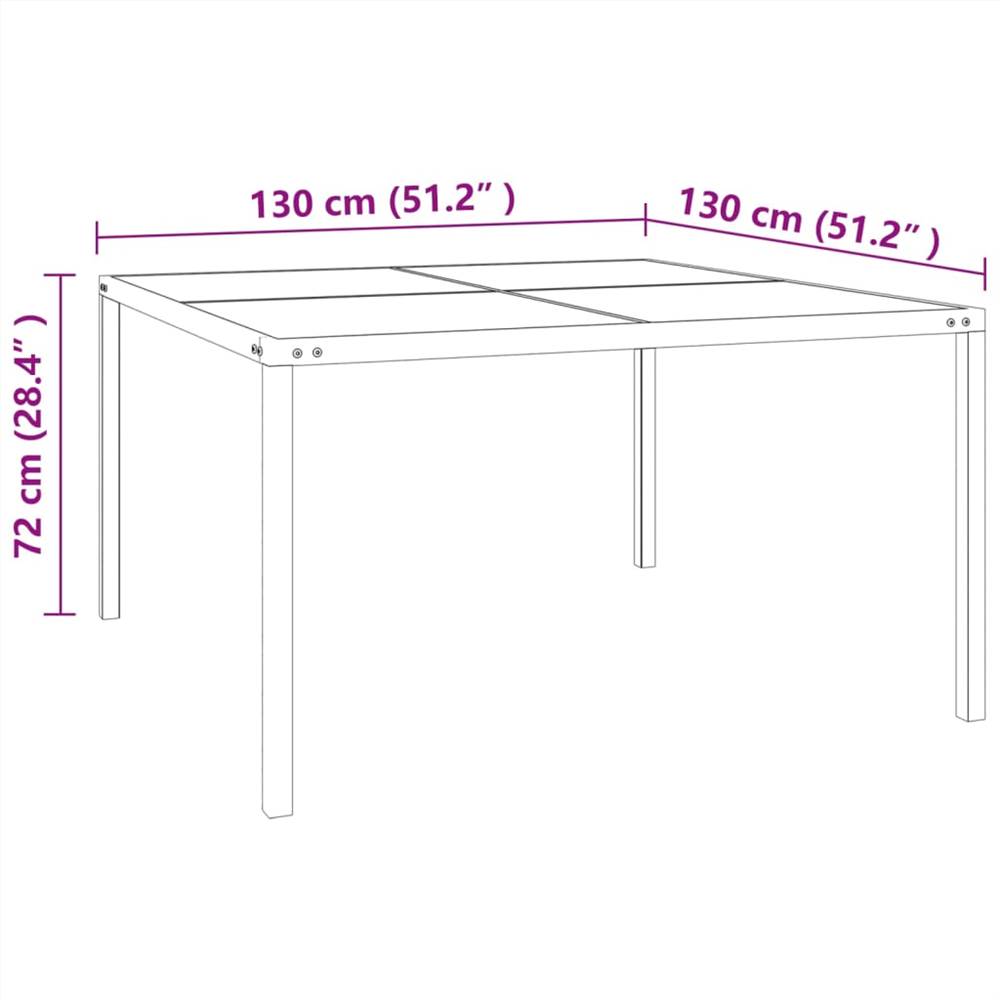 9 Piece Outdoor Dining Set Steel