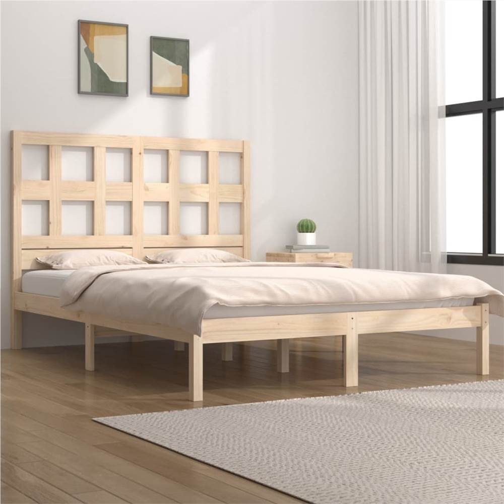 

Bed Frame Solid Wood Pine 200x200 cm