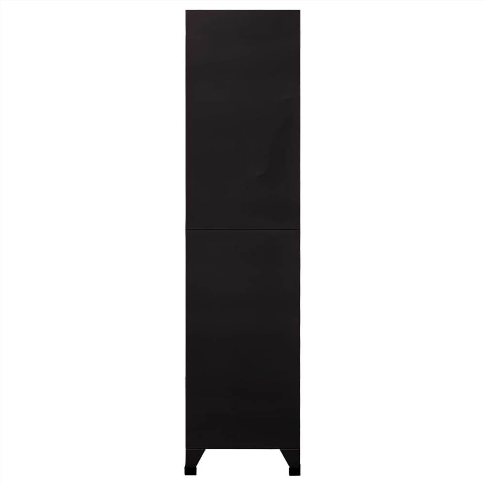 Locker Cabinet Black 90x40x180 Cm Steel 9 Locker Cabinet Black 90x40x180 cm Steel