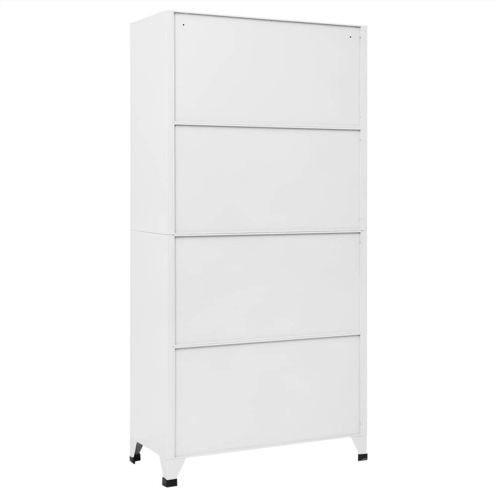 Locker Cabinet White 90x40x180 Cm Steel 10 Locker Cabinet White 90x40x180 cm Steel