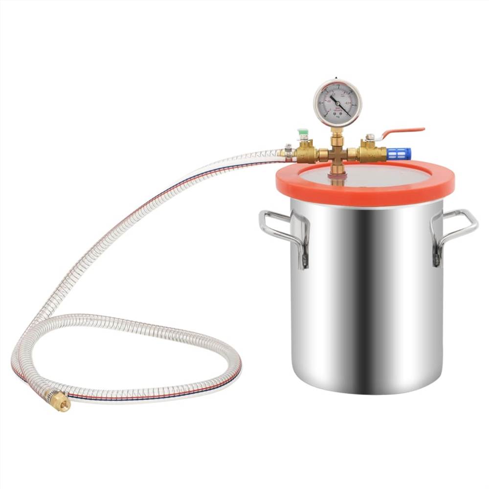 Vacuum Chamber with 2-stage Pump 5.5 L