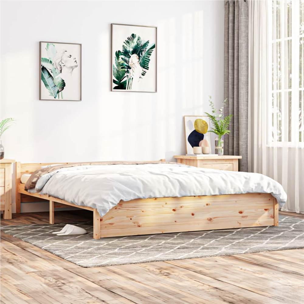 

Bed Frame Solid Wood 200x200 cm