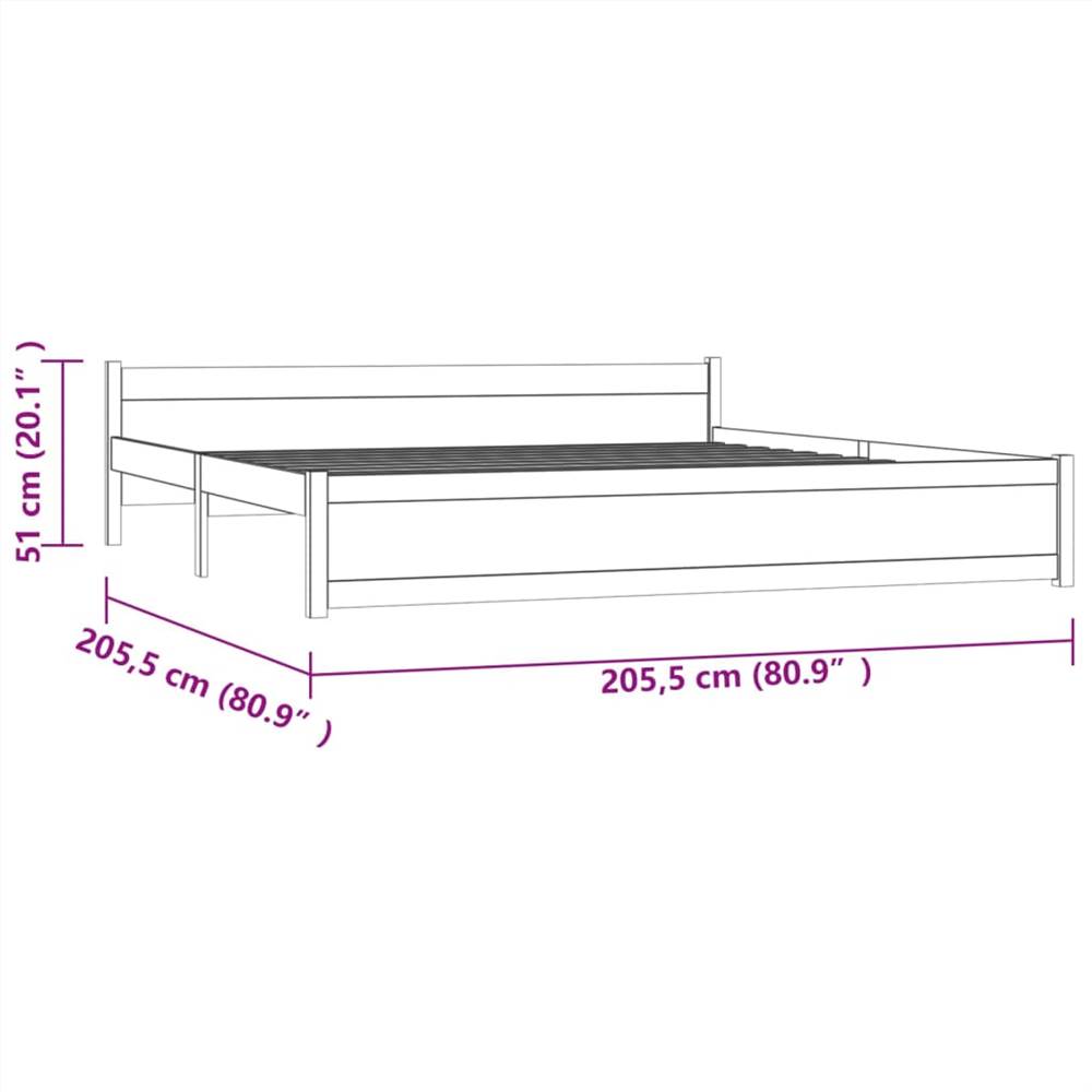 Bed Frame Solid Wood 200x200 cm