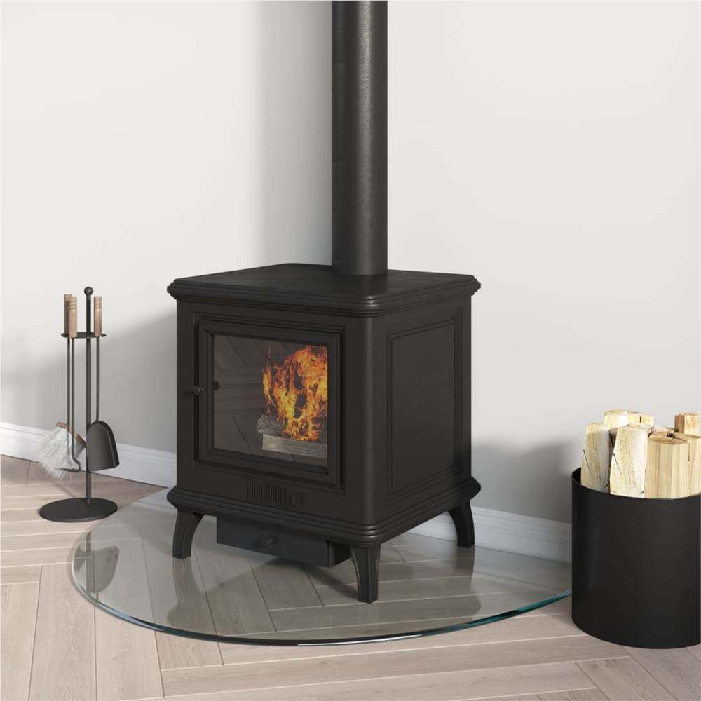 Fireplace Glass Plate Half Round 800x500 mm