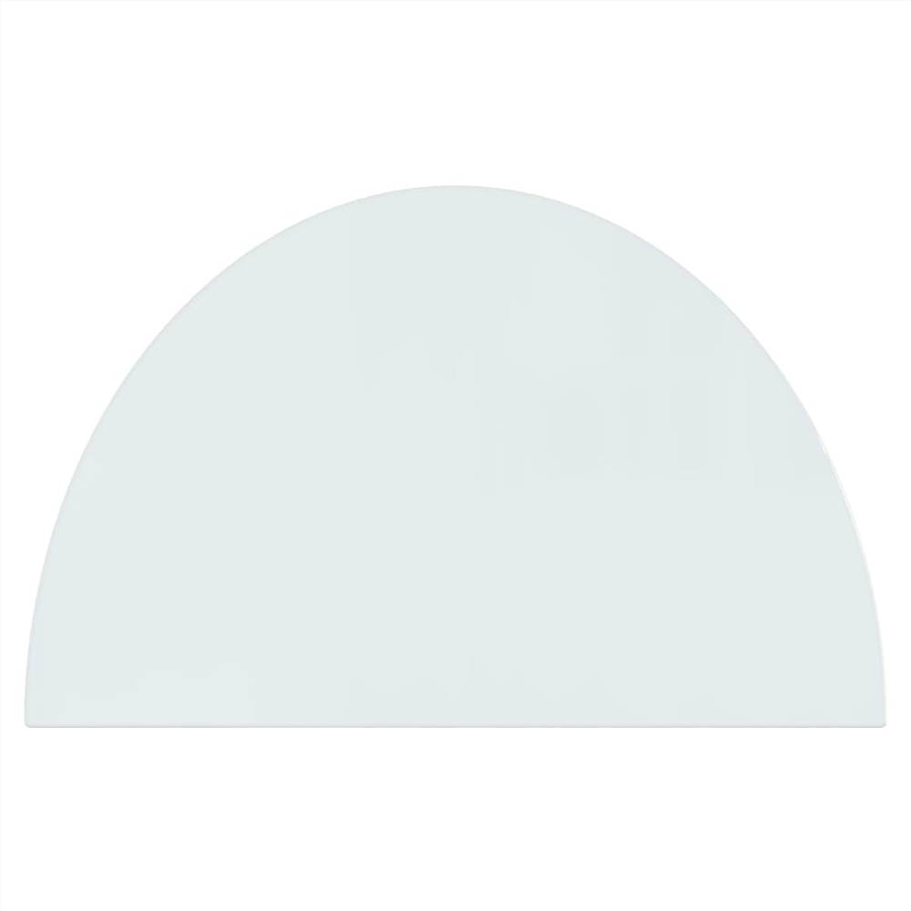 Fireplace Glass Plate Half Round 800x500 mm